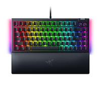 Razer BlackWidow V4 75% Mecnico Teclado de juegos: Diseo en caliente - Compacto y duradero - Naranja Tctiles - Chroma RGB - MF Roller & Media