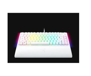 Razer BlackWidow V4 75% Teclado Mecánico Gaming RGB Layout USA Blanco