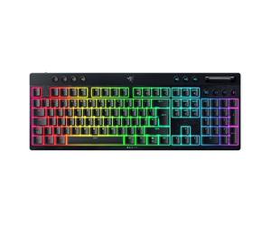 Razer BlackWidow V4 Low-Profile-HyperSpeed, Teclado mecánico inalámbrico para Juegos, HyperSpeed Wireless & BT, Multi-Rodillo y 11 Botones de Control, Interruptor Naranja, diseño QWERTY UK