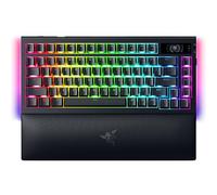 Razer BlackWidow V4 Pro 75% - Teclado de Juego inalámbrico Intercambiable en Caliente - Pantalla OLED (dial de comandos, 4K Hz y conectividad Bluetooth, reposamanos magnético) Diseño US | Negro