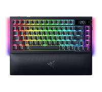 Razer BlackWidow V4 Pro 75% - Teclado de Juego inalámbrico Intercambiable en Caliente - Pantalla OLED (dial de comandos, 4K Hz y conectividad Bluetooth, reposamanos magnético) Diseño US | Negro