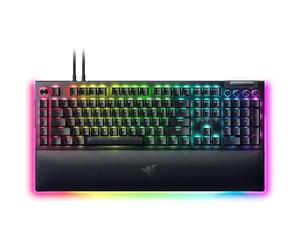 Razer BlackWidow V4 Pro Teclado mecánico para juegos, interruptores | Interruptores verdes táctiles y clic, teclas ABS de doble disparo, dial de comando, 8 teclas macro dedicadas, Chroma RGB