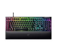 Razer BlackWidow V4 - Teclado mecánico para Juegos con carpetaChroma RGB (interruptores mecánicos de Color Amarillo de fritura, 6 Teclas Macro Especiales, Teclas Doubleshot ABS) QWERTY DE-Layout |