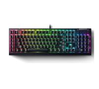 Razer BlackWidow V4 X - Teclado mecánico para Juegos: interruptores Amarillos lineales y silenciosos - 6 macros programables - Chroma RGB - Teclas ABS Doubleshot - Rodillo Multimedia - Amortiguación