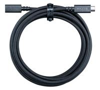 Razer Cable de extensión USB tipo C, malla de nailon trenzado de 3 metros, liberación rápida segura para viajes, soporte de alimentación rápida de 3 A para sillas de juego y dispositivos USB-C, color