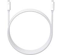 Razer Cable Thunderbolt 4 (2,0 m): certificado Intel, hasta 40 GB por segundo, resoluciones de hasta 8 K, hasta 100 W PD, compatible con Windows PC/Mac/TB3/USB 4/dispositivos USB C - Blanco