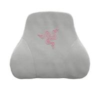 Razer Cojín de cabeza Soporte para cuello y cabeza para sillas de juego: diseño ergonómico, relleno de espuma viscoelástica, envuelto en terciopelo rosa de felpa - Cuarzo