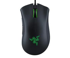 Razer DeathAdder - Ratón óptico para Videojuegos, 6400 dpi, 5 Botones programables, interruptores mecánicos, Asas Laterales de Goma, Color Negro clásico