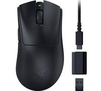 Razer DeathAdder V3 HyperSpeed - Ratón ergonómico e-Sports inalámbrico Ultraligero para Juegos con 26K dpi (55g, Revestimiento Suave al Tacto, 100h de duración de la Pila, HyperSpeed 8K Hz) Negro