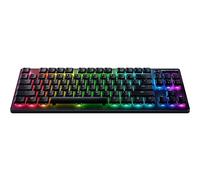 Razer DeathStalker V2 Pro Tenkeyless (Interruptor Rojo) - Teclado Óptico Inalámbrico para Juegos de Bajo Perfil (Interruptores Ópticos Lineales, HyperSpeed Wireless, Bluetooth 5.0) Diseño ES, Negro