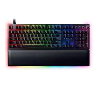 Razer Huntsman V2 (Interruptor Analógico) - Teclado Óptico para Juegos con Latencia de Entrada Casi Nula (Interruptores Óptico-Mecánicos Analógicos, Teclas PBT de Doble Disparo) Diseño US| Negro