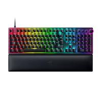 Razer Huntsman V2 (Interruptor Morado) - Teclado Óptico para Juegos con Latencia de Entrada Casi Nula (Interruptores Ópticos Clicky, Teclas PBT Doubleshot, Reposamuñecas Ergonómicos) Diseño US| Negro