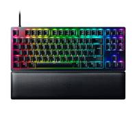Razer Huntsman V2 Tenkeyless (Interruptor Rojo) - Teclado Óptico para Juegos (Interruptores Ópticos Lineales Gen-2, Teclas PBT Doubleshot, Reposamuñecas Ergonómicos) QWERTY Teclado ES | Negro