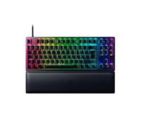 Razer Huntsman V2 Tenkeyless (Purple Switch) - Teclado óptico para gaming sin teclado numérico (conmutadores ópticos de clic, teclas Doubleshot PBT, reposamuñecas), diseño QWERTZ DE, color negro