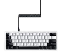 Razer Juego de actualización de teclas PBT + cable en espiral: PBT duradero de doble disparo - Compatibilidad universal - Herramienta de extracción de teclas y estabilizadores - Enrollado tácticamente