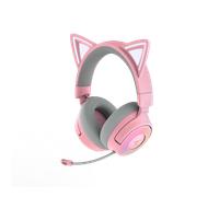 Razer Kraken Kitty V3 Pro - Auriculares inalámbricos RGB Kitty para Juegos - Orejas de Gato reactivas para Streaming - Diafragma 40mm - Hyperspeed Wireless y Bluetooth - THX Spatial Audio | Quartz