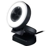 Razer Kiyo - Cámara Web de transmisión Full HD 1080p 30FPS / 720p 60FPS - Anillo de luz con Brillo Ajustable - Micrófono Integrado - Enfoque automático - Funciona con Zoom/Equipos/Skype para