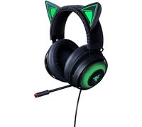 Razer Kraken Kitty - Auriculares Gaming con Cable (Los Auriculares con Orejas de Gato, RGB Chroma, Micrófono con Cancelación Activa del Ruido, Audio Espacial THX) Negro