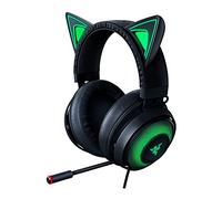 Razer Kraken - Kitty Auriculares para juegos USB con iluminación RGB THX Spatial sonido envolvente, Chroma micrófono retráctil cancelación activa de ruido, estructura aluminio ligero, PC, clásico