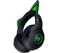 Razer Kraken Kitty V2 BT - Auriculares inalámbricos Bluetooth RGB con Orejas de Gatito para Juegos y Streaming (325g, Triforce de 40mm, Bluetooth 5.2, micrófonos con cancelación de Ruido) Negro