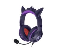 Razer Kraken Kitty V2 Edición Gengar Pokémon - Auriculares USB Púas de Gengar - iluminación reactiva al Stream - micrófono cardioide HyperClear - Triforce 40mm | Morado