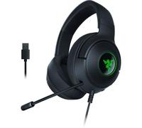 Razer Kraken V3 X - Auriculares para juegos USB con cable para PC, Mac y PlayStation (auriculares ligeros, controlador TriForce de 40 mm, micrófono cardioide HyperClear, sonido envolvente 7.1) negro