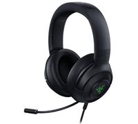 Razer Kraken V3 X - Auriculares para Videojuegos, Sonido Envolvente 7.1, Controladores Triforce de 40 mm, Micro cardioide Plegable HyperClear - Iluminación Croma RGB - para PC - Negro clásico