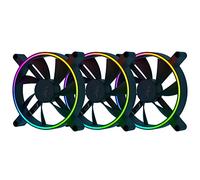 Razer Kunai Ventilador hidráulico aRGB de 140 mm, ventiladores aRGB, silenciosos y potentes, soporte de controlador de ventilador PWM, alimentado por Razer Chroma RGB, 3 ventiladores