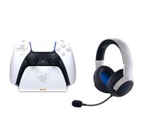 Razer Legendary Duo Bundle para PlayStation 5: Auriculares inalámbricos Kaira y Soporte de Carga rápida para PS5 - (el Controlador se Vende por Separado)