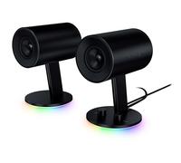 Razer Nommo Chroma - Sistema de Altavoces para Juegos de PC 2.0 (Audio Mediante USB o Conector de 3,5 mm, Control de Graves, diafragma de Fibra de Vidrio de 3", iluminación RGB Chroma)