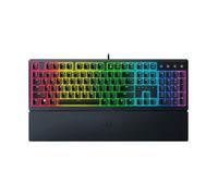 Razer Ornata V3 - Teclado para Juegos de Perfil Bajo (Interruptor Híbrido de Membrana Mecha, Teclas Recubiertas de UV, Reposamuñecas Magnético Suave al Tacto, RGB Chroma) Diseño US, Negro