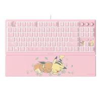 Razer Ornata V3 Tenkeyless Pokémon Pikachu & Eevee - Teclado para Juegos Compacto y Plano - Retroiluminación Chroma - Teclas Multimedia específicas - QWERTY US | Switch Membrana