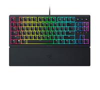 Razer Ornata V3 Tenkeyless - Teclado Compacto para Juegos de Bajo Perfil (Interruptores de Membrana Mecha, Teclas Recubiertas de UV, Teclas Multimedia Dedicadas Retroiluminadas) Diseño US, Negro