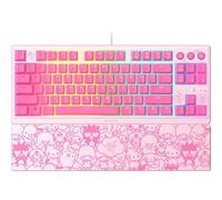 Razer Ornata V3 TKL Gaming Keyboard: Low-Profile Keys - Mecha-Membrane Switches - UV-Coated Keycaps - Backlit Media Keys - 8-Zone RGB Lighting - Magnetic Wrist Wrest - Hello Kitty & Friends Edition