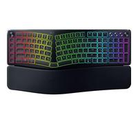 Razer Pro Type Ergo - Teclado ergonómico inalámbrico Dividido con RGB - Teclas cóncavas ultradelgadas - AI Prompt Master - Tamaño Completo con Fila de Teclas de Macro - Teclado QWERTY | Negro