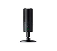 Razer Seiren Emote Streaming Microphone: 8-bit Emoticon LED Display, Stream Reactive Emoticons, Hypercardioid Condenser Mic, Built-in Shock Mount, Height & Angle Adjustable Stand, Classic Black