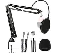 Razer Seiren Mini brazo de micrófono con micrófono y filtro pop de doble capa para Razer Seiren Mini USB Streaming micrófono por YOUSHARES