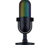 Razer Seiren V3 Chroma con DSP de 32 bits - Micrófono USB RGB con procesador de señal de Audio (DSP) de 32 bits - Micrófono de Condensador supercardioide - Procesamiento de Audio con IA | Negro