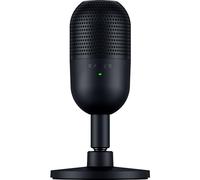 Razer Seiren V3 Mini - Micrófono USB ultracompacto - micrófono de condensador de 14mm (patrón de captación supercardioide, sensor Tap-to-Mute con indicador LED, amortiguador incorporado) Negro