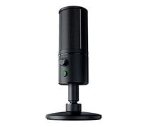 Razer Seiren X Micrófono de transmisión USB: Grado Profesional, Montaje de Choque Integrado, patrón de Recogida supercardiod, Aluminio anodizado, Negro clásico