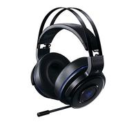 Razer Thresher para PlayStation Auriculares inalámbricos para juegos para PS4, PS5 y PC, 16 horas de duración de la batería, control en los auriculares, almohadillas de cuero artificial, negro-azul