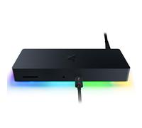 Razer Thunderbolt 4 Dock Chroma - Hub Premium con iluminación RGB para Windows y Mac (10 puertos en uno, salida a Dos monitores 4K o un monitor 8K) Negro