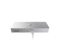 Razer Thunderbolt 4 Dock (Mercury) - Hub Premium con iluminación RGB para Windows y Mac (10 Puertos en uno, Salida a Dos Pantallas 4K o una Pantalla 8K) Blanco