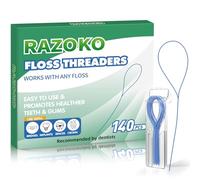 RAZOKO Enhebradores de hilo dental para aparatos ortopédicos y cuidado de ortodoncia