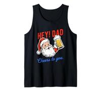 Razón de la Lista de traviesos de papá: Cerveza & Bad Chistes Diversión navideña Camiseta sin Mangas
