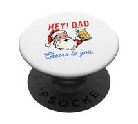 Razón de la Lista de traviesos de papá: Cerveza & Bad Chistes Diversión navideña PopSockets PopGrip Adhesivo