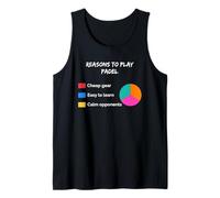 Razones para Jugar Padel Sarcastic Sarcasm Paddle Tennis Player Camiseta sin Mangas