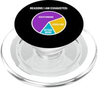 Razones por Las Que Estoy agotado Pensar Demasiado en el Trabajo de Desplazamiento Agotamiento PopSockets PopGrip para MagSafe