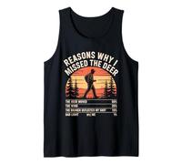 Razones por Las Que extrañé el Ciervo Divertido Cazador Hombres papá Camiseta sin Mangas