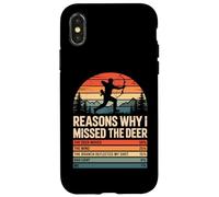 Razones por Las Que extrañé el Ciervo Divertido Cazador Hombres papá Carcasa para iPhone X/XS